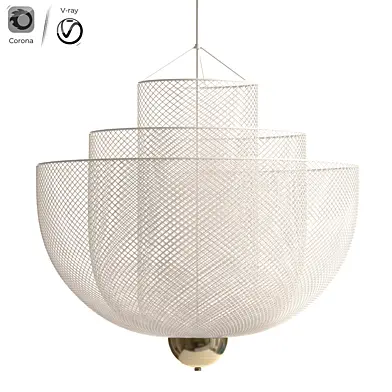 Gold Metal Mesh Chandelier Ceiling Lights