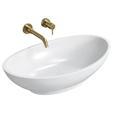 Oasis Countertop Stone Basin 600mm