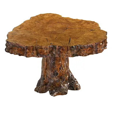 Rose Uniacke burr walnut rustic occasional table
