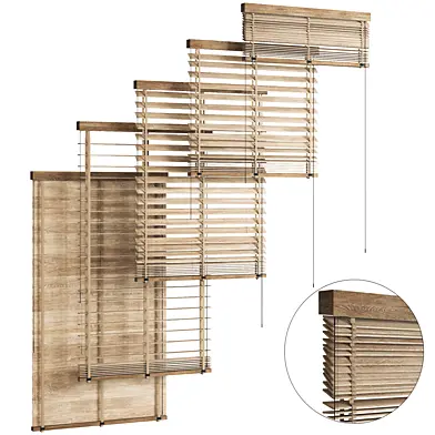 Wooden Blinds Set 27