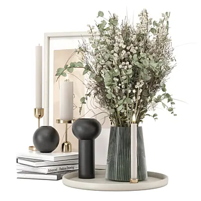 Decorative Set Dried Flower_Set 2886