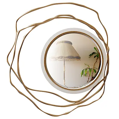 Dargelos Mirror in Cream Shagreen