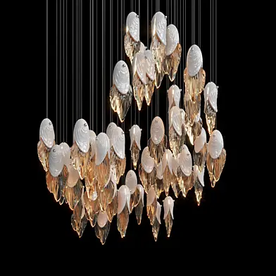 Световая композиция — рыбка, устрица, Vargov®Design - LC0483