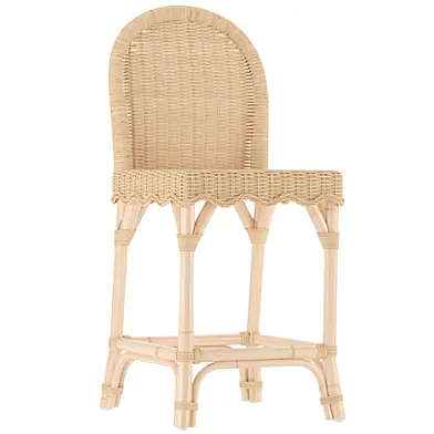 Rattan Counter Height Bar Stool
