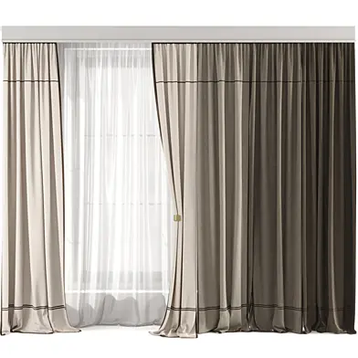 Silk and Cotton Curtain Set 29
