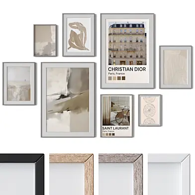 Set of 8 wall paintings 3459