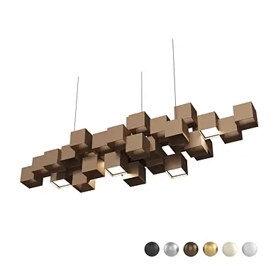 Кубический подвесной светильник/люстра IT Horizont cubes chandelier-1200