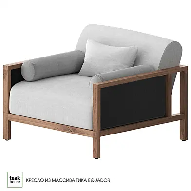 Кресло из массива тика EQUADOR