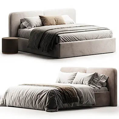 Legend bed with lifting mechanism gray 2
