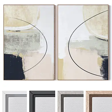 Set of large wall paintings 3477