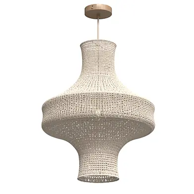 Restoration Hardware  Liya Crochet Tall Pendant Oatmeal