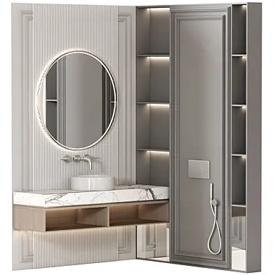 Bathroom furniture N053 in Neoclassic and Modern style
