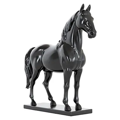 Black Horse Sculpture