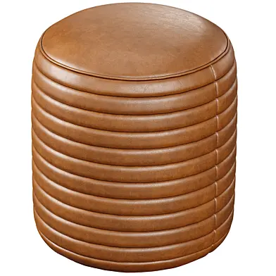 Canyon Leather Pouf