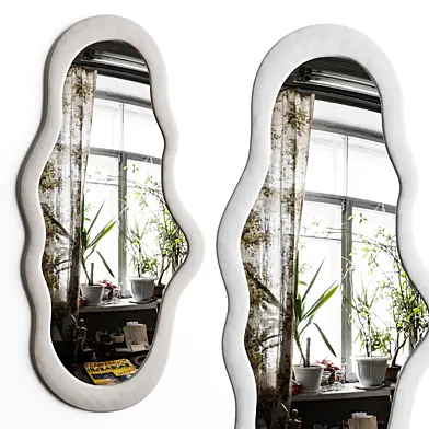 Small Cloud Mirror Unique 44X21 Inch