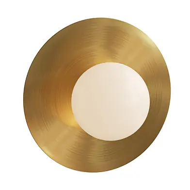 Round Glass Art Wall Lamp