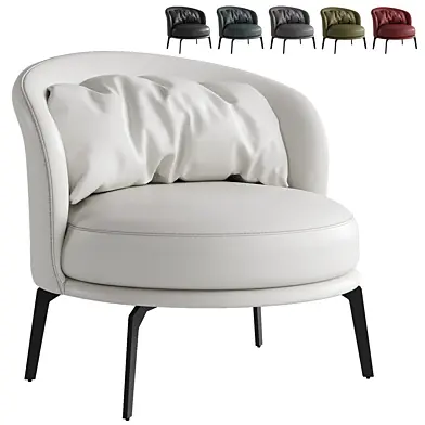 Chair Rayan made of soft leather