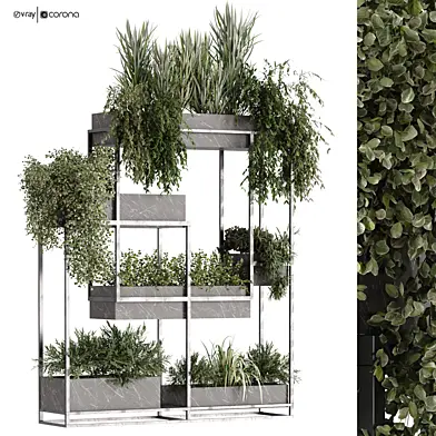 Vertical Green Plant in Box Set 533
