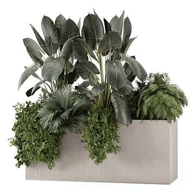 Outdoor Plants Minimal Pot_Set 3056