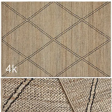 Carpet set 3211 - Kavehome Vallalta Jute Rug / 4K
