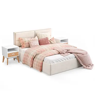 Scandinavian style bed 160