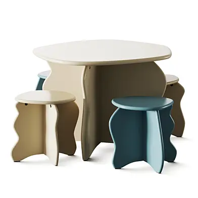 Ferm Living Slope Kids Table and Stool