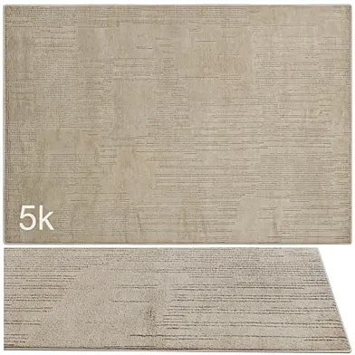 Carpet set 9131 - Hand-knotted Wool Soft Rug / 5k