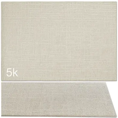 Carpet set 9134 - Hand-knotted Wool Soft Rug / 5k