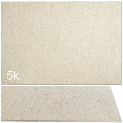Carpet set 9158 - Hand-knotted Wool Soft Rug / 5k