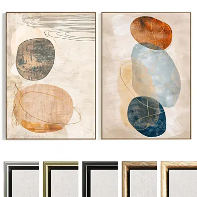 Plaster Two Photo Frame B-699
