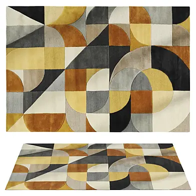 Studio Yellow Grey Wool carpet
