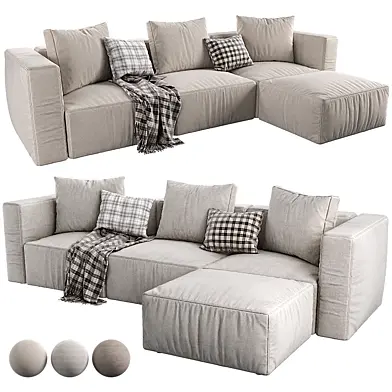 Japandi L-Shape Sectional Sofa