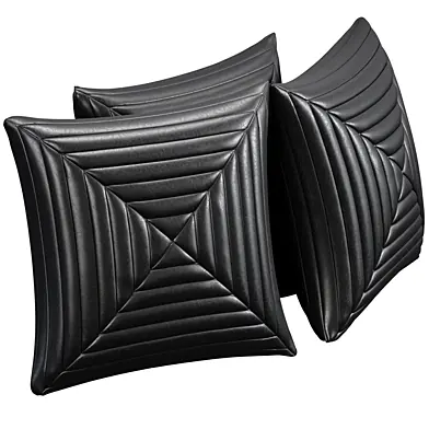 pillow made of genuine sheepskin leather