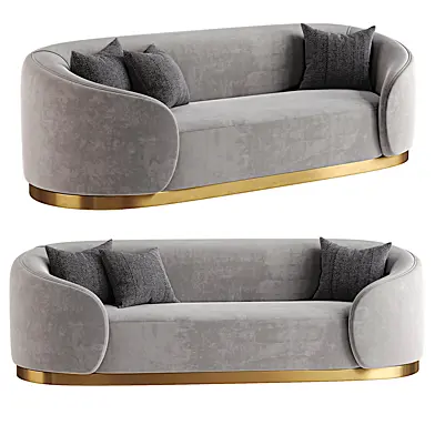 Gray 3-Seater Sofa