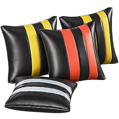 pillow made of genuine sheepskin leather 3