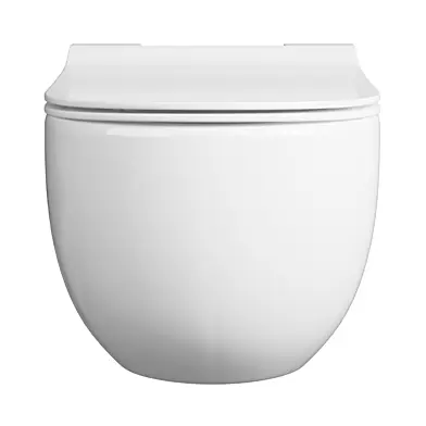 Crosswater Glide II Rimless Wall Hung Gloss White Toilet & Soft Close Seat