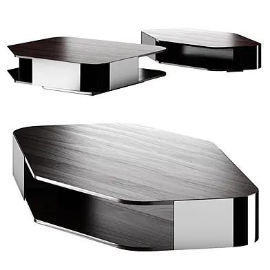 Minotti Diagramma Wood Coffee Table