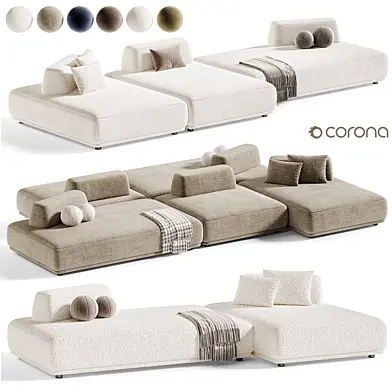 Modular corner sofa MACKENZIE By skdesign