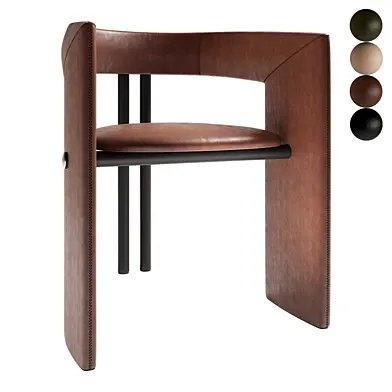 Leather Chair by Luca Stefano