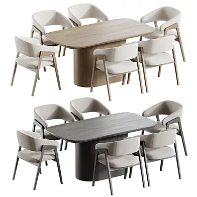 Oval Dining Table and chair