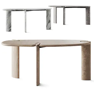 Baxter Isamu Stone Console Tables