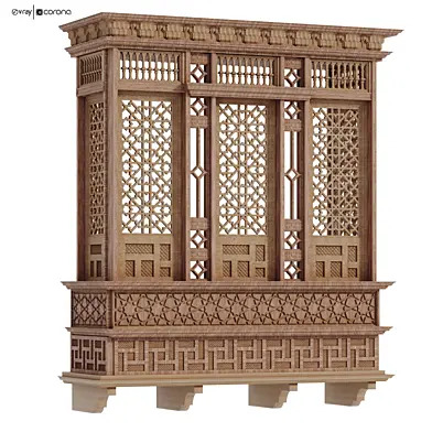 islamic arabic mashraba windows set 580