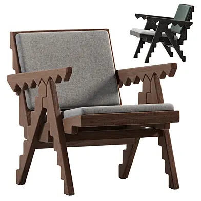 Crocodile Chair Black Finish
