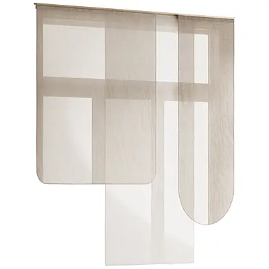 Different Forms Layered Panel Curtain