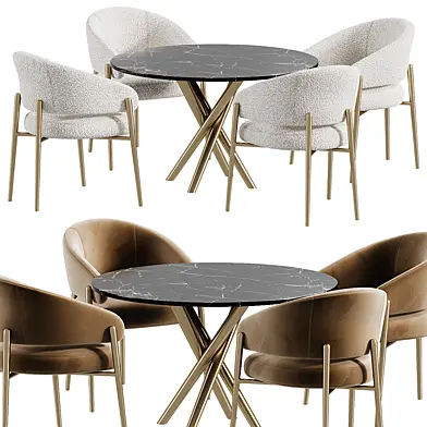 LINDA By Marelli and Marble table