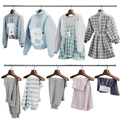 Children clothing set for wardrobe 001