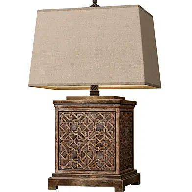 Настольная лампа в восточном стиле Wood Arabic Oriental Table Lamp