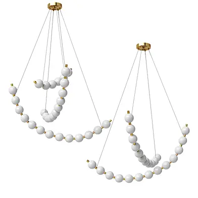MAK Modern White Ball LED Pendant Lights Copper Hanging Lamps