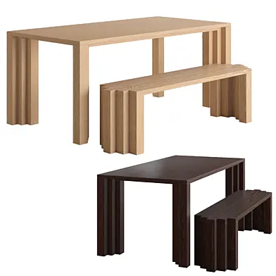 Mokko Cadence Table + Bench