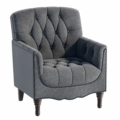 Annja Tufted Genuine Leather Armchair